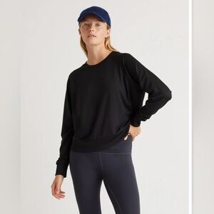 Quince Flowknit pullover crew  M